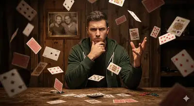Flying Cards Magic Trick Image Edit
