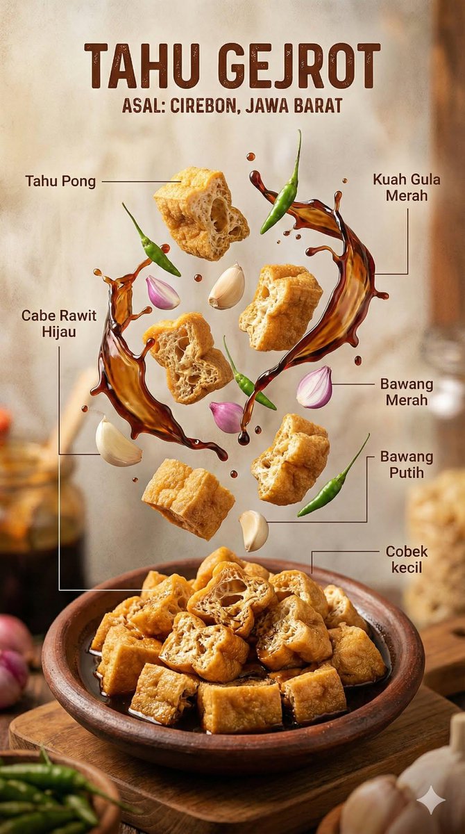 Hyper-Realistic Indonesian Food Infographic Generator