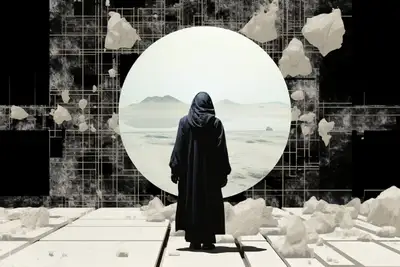 Cosmic Dada Collage Art Prompt