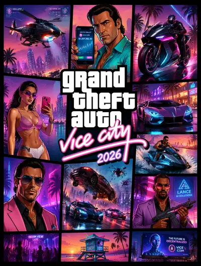 Vice City 2026 reimagined GTA-style key art poster