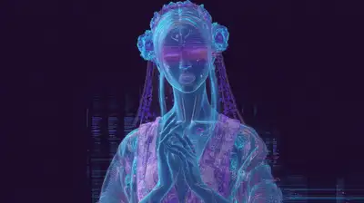 Data-Moshing Neon Outline Prompt