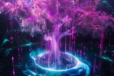 Auroral Cyber-Garden Prompt