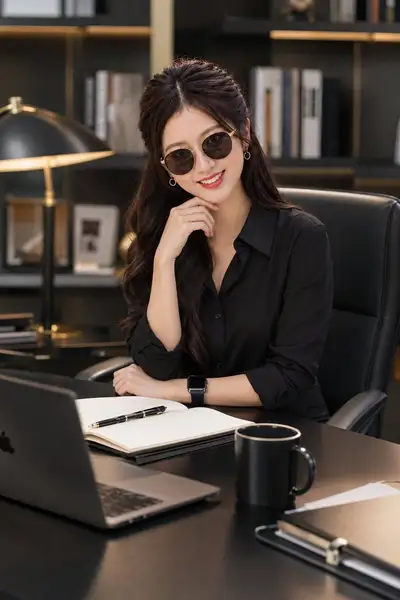 Ultra-Realistic Luxury CEO Office Portrait