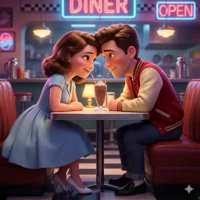 Retrato de Diner en Estilo 3D de Disney