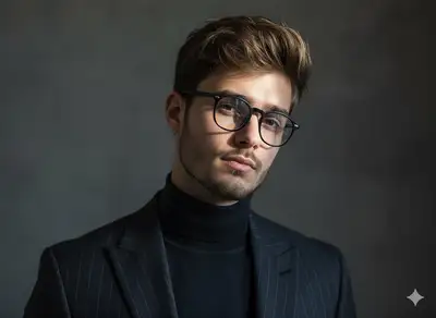 Portrait de mode réaliste avec éclairage latéral dramatique pour Nano Banana