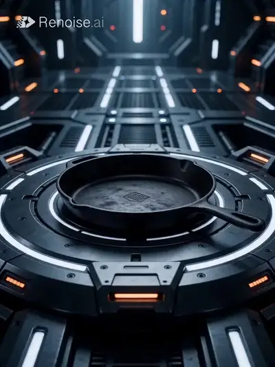 Cast Iron Skillet Space Commercial Prompt