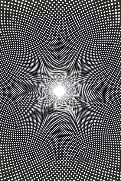 Hypnotic Point Illusion Grid