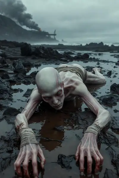 Cinematic Alien Discovery Scene