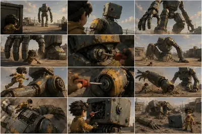 Video Prompt to Storyboard Contact Sheet Generator