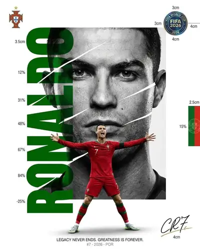 Luxury FIFA World Cup editorial poster template