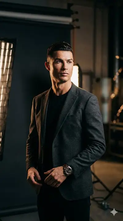Cinematic Studio Portrait of a Confident Man