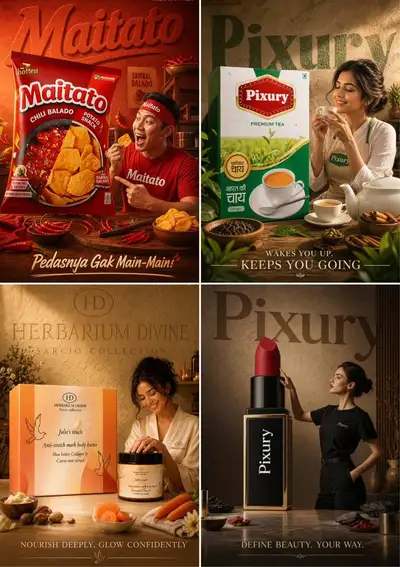 Giant Product Package Lifestyle Commercial Poster Template