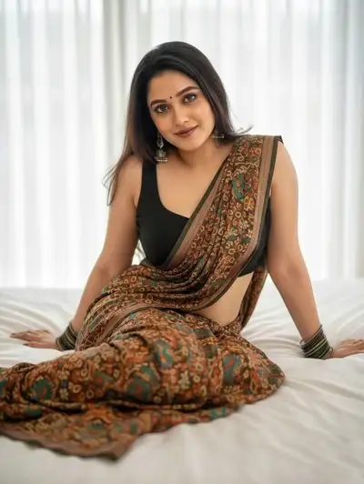 Photorealistic Indian Woman Portrait on Bed
