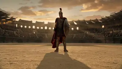 Epic Roman Gladiator Colosseum Cinematic Prompt
