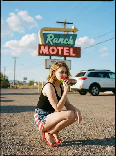 Editorial Americana Road Trip Fashion Photo