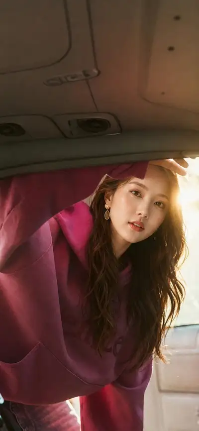 Golden Hour Car Trunk Portrait with Cinematic Rim Light