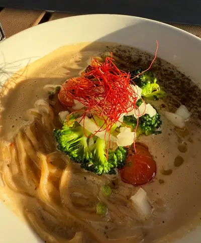 料理写真をヴィンテージ手描きレシピページに変換