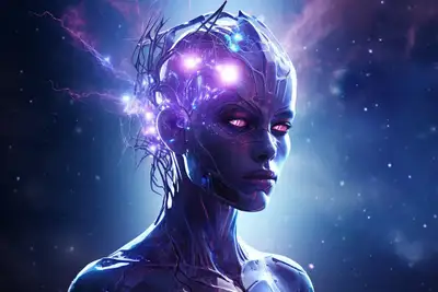 Aurora Digital Space Art Prompt