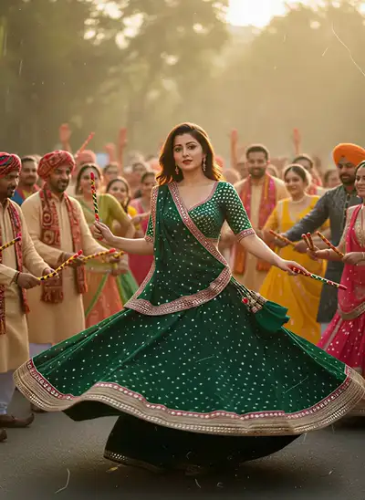 Dandiya Raas Dance Scene