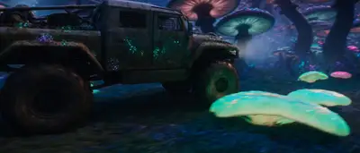 Photorealistic Alien Twilight Cinematic Scene Style