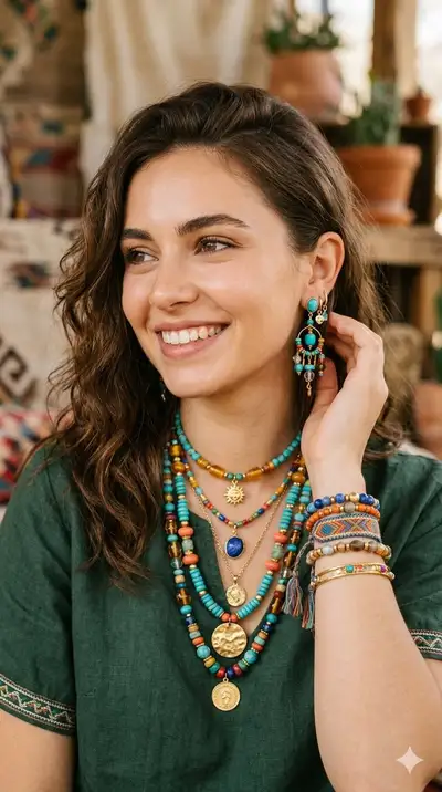 Bohemian Jewelry Portrait