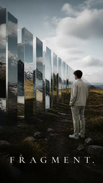 Fragmented Mirror Field Editorial Campaign