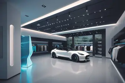 Retail Store Design Prompt for Premium Leather Bag Store