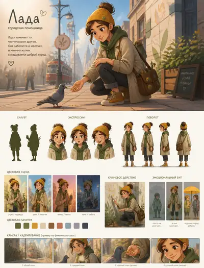 Animated City Character Concept