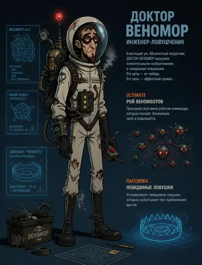 Doctor Venomor：Venture Bros 风格角色提示