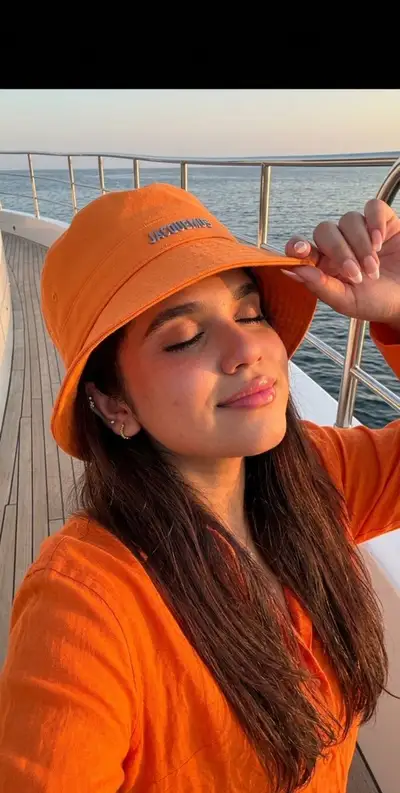 Ultra-realistic luxury yacht selfie