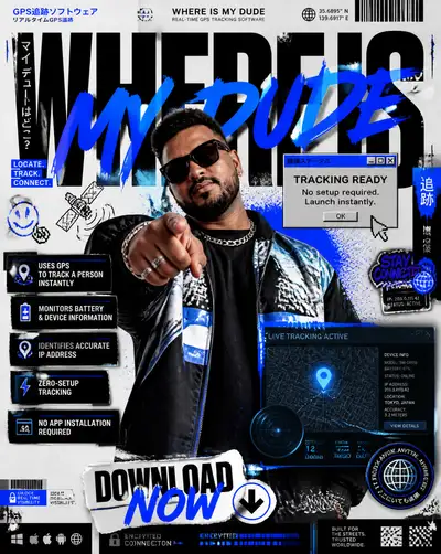 Streetwear GPS Tracker App Poster Prompt