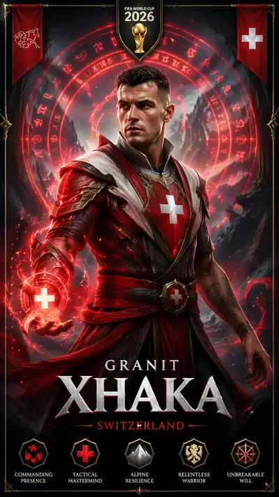 Granit Xhaka as Mortal Kombat meets League of Legends champion