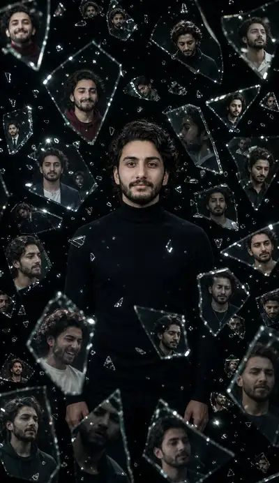 Fractured Mirror Studio Portrait