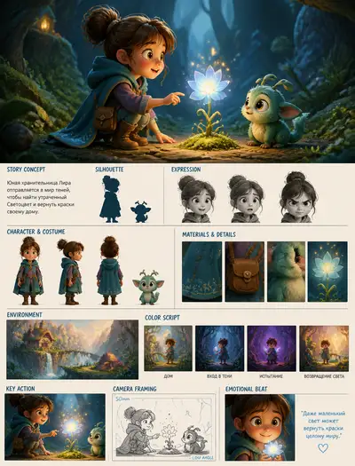 Animated Visual Concept for Magical Children's Story