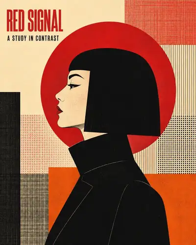Editorial Poster with Character Profile