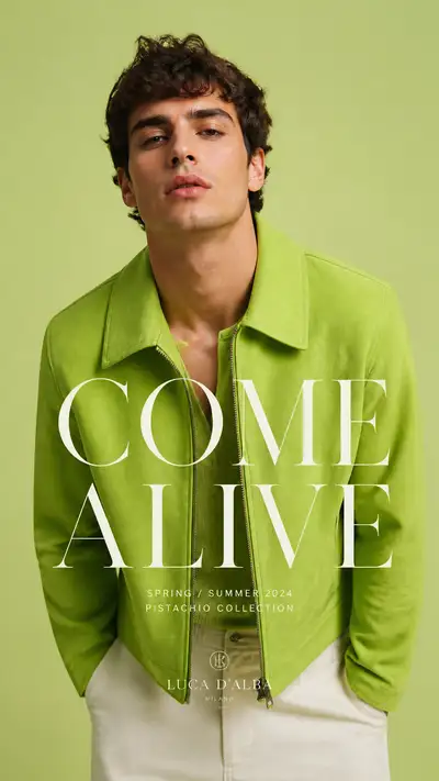 Editorial campaign portrait titled Come Alive