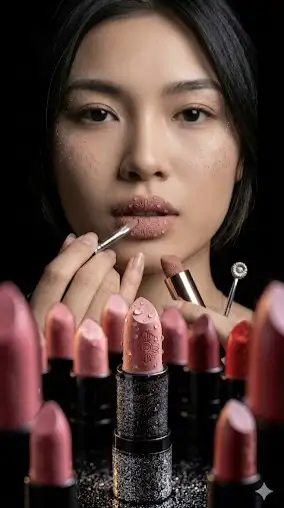 High-Fashion Editorial Makeup Close-Up