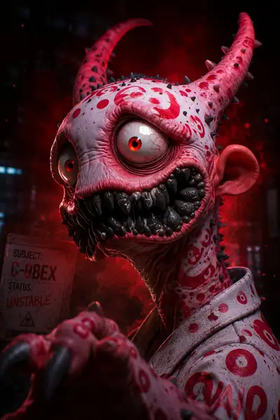 Hyperrealistic Alien Creature Portrait