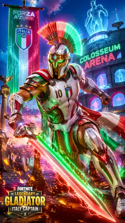 Italy captain as Fortnite legendary gladiator