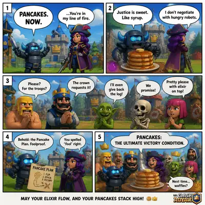 Clash Royale character humor comic strip