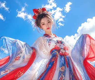 Chinesisches Hanfu-Prinzessinnen-Porträtplakat
