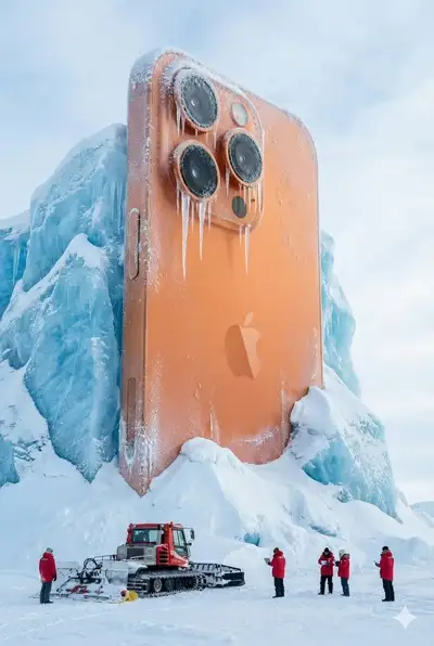 Giant Frozen Coca-Cola Can Arctic Monument