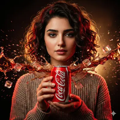 Cinematic Coca-Cola Ad Image Prompt