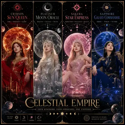 四人の宇宙の女神支配者のK-popカムバックビジュアル