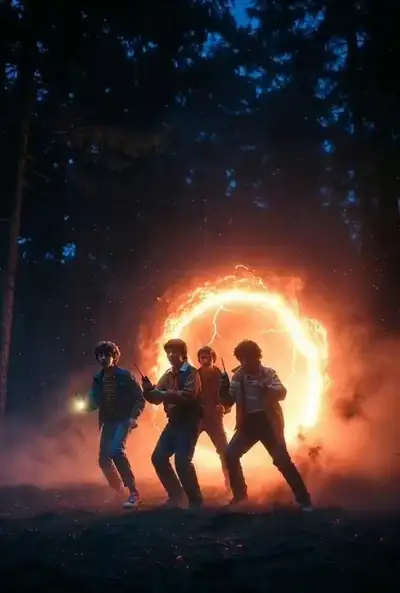 Scène d'horreur de science-fiction des années 1980 de Stranger Things
