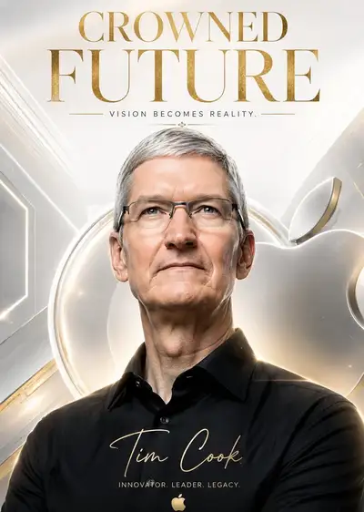 Crowned Future Luxus-Tech-Editorial-Porträt-Vorlage