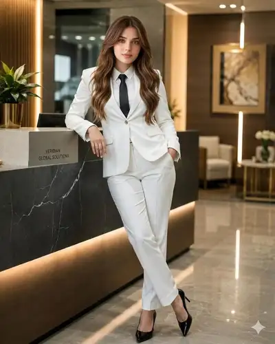 Cinematic Corporate Portrait of Indian Businesswoman