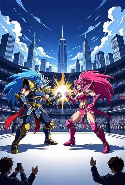 Anime WWE Battle Builds Reality
