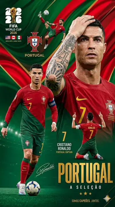 Portugal FIFA World Cup 2026 Poster