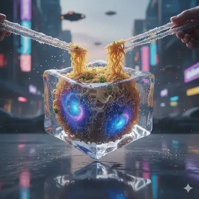 Viral steamy noodle dish food photography